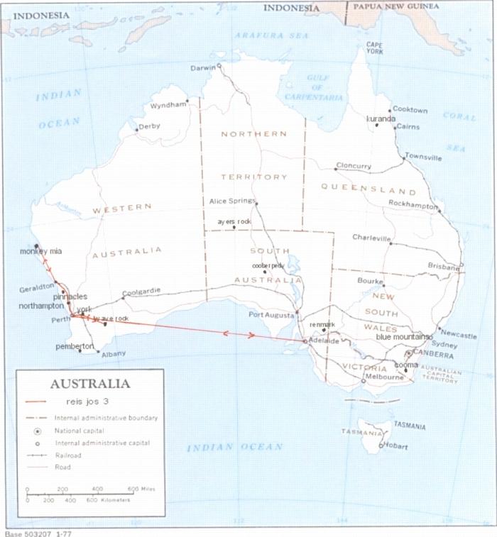 [Kaart van Australie.]