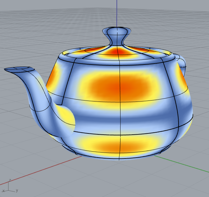 Poisson equation
            solved on the surface of the teapot
